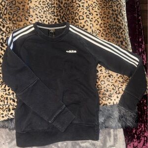 Adidas Black Top with White Accents